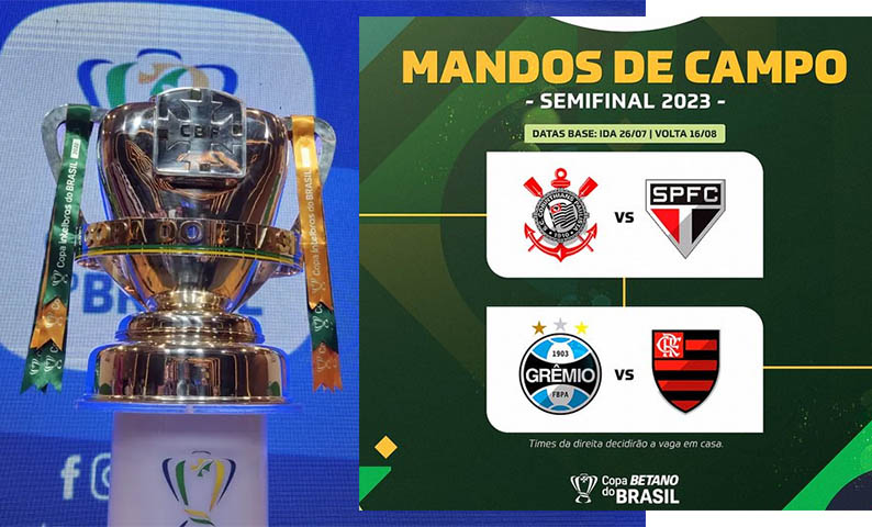 CBF define mandos da final da Copa do Brasil entre Flamengo e São