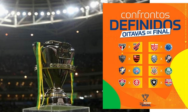 Veja os confrontos das oitavas da Copa do Brasil