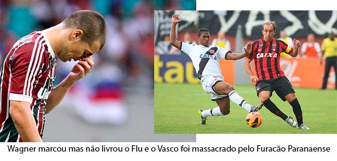 Vasco e Fluminense caem para a Segundona