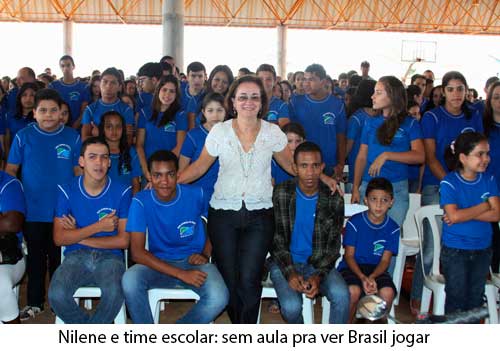 Escolas estaduais de MS vÃ£o liberar alunos nos dias de jogos da SeleÃ§Ã£o Brasileira na Copa
