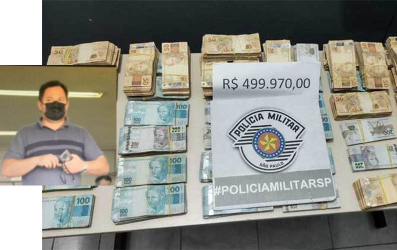 IrmÃ£o do senador Alcolumbre Ã© flagrado em blitz com R$ 500 mil em SÃ£o Paulo
