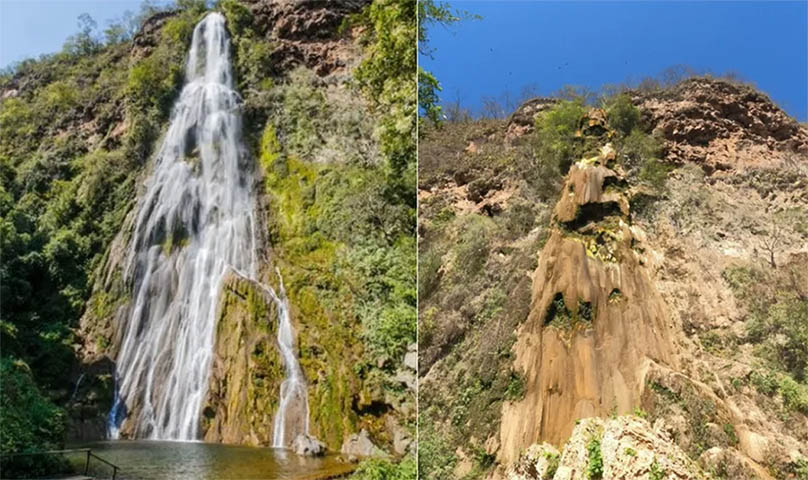 Um dos principais atrativos ecolÃ³gicos de MS, a cachoeira Boca da OnÃ§a estÃ¡ seca