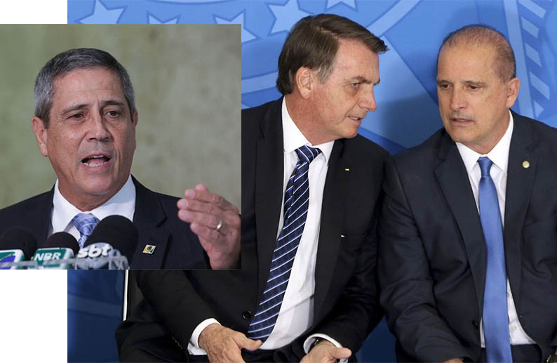 Bolsonaro confirma general Braga Netto na Casa Civil e Onyx na pasta da Cidadania