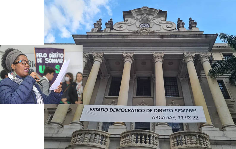 Carta em defesa da democracia Ã© lida na USP, em Campo Grande e em vÃ¡rias cidades do PaÃ­s