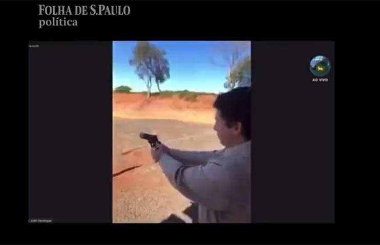 'Que tiro foi esse?' diz Folha sobre vÃ­deo de deputado de MS atirando durante sessÃ£o