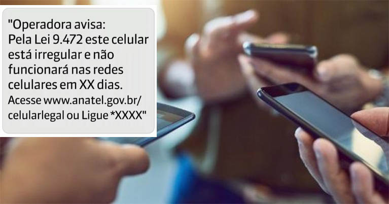 Anatel comeÃ§a a enviar avisos de bloqueios para celulares piratas de MS mais 9 estados