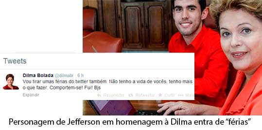 Dilma Bolada tira fÃ©rias do Twitter