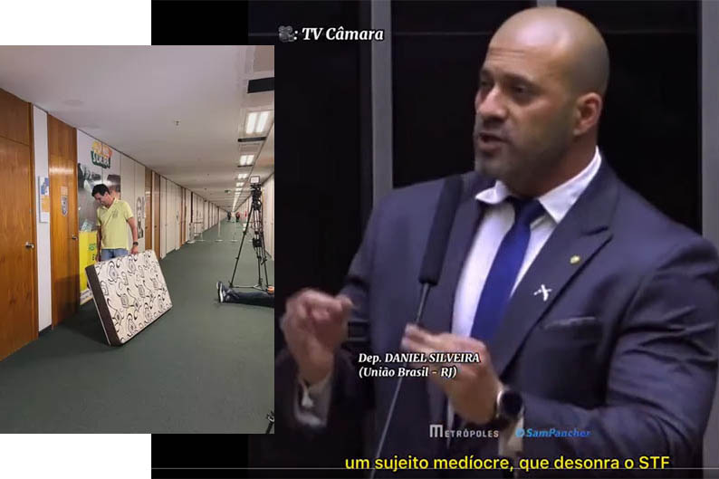 Moraes exige tornozeleira; deputado se 'tranca' na CÃ¢mara e ataca: 'sujeito medÃ­ocre' - vÃ­deo