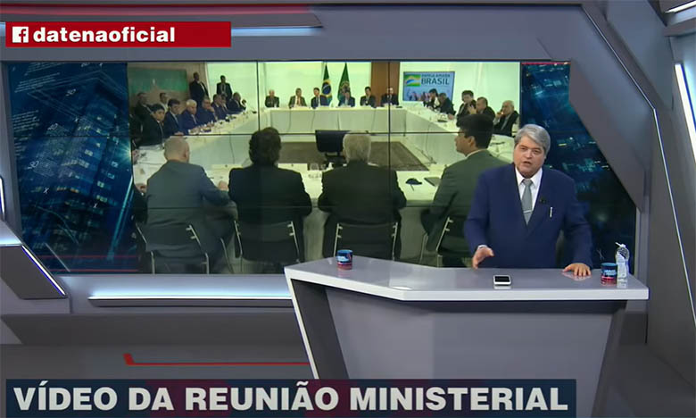 VÃ­deo da reuniÃ£o presidencial deixa Datena irritado com o governo Bolsonaro