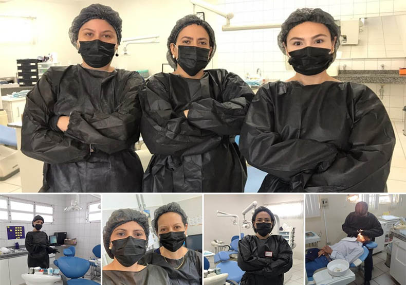 Em seu dia, dentistas da prefeitura se vestem de preto em Campo Grande