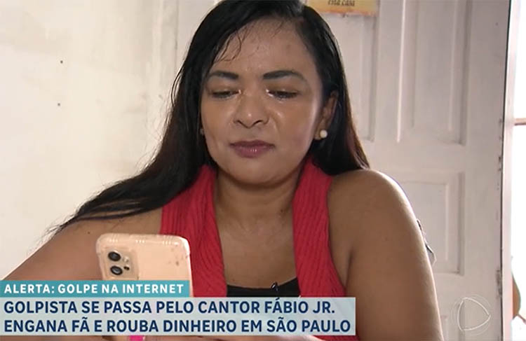 Golpista recebe Pix de diarista dizendo ser o cantor FÃ¡bio JÃºnior em 'dificuldades'