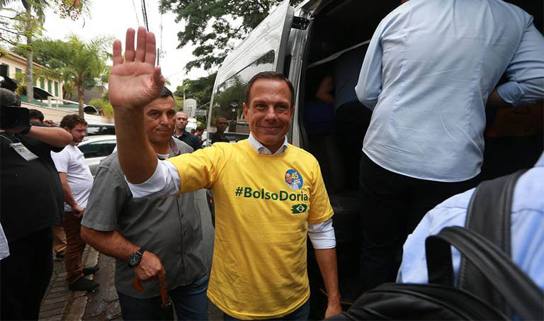 Eleito em SP, JoÃ£o Doria promete governar atÃ© para quem 'nÃ£o ama muito' o Brasil