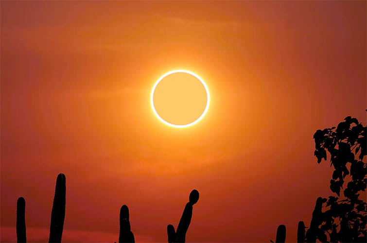 SÃ¡bado de eclipse anular no cÃ©u do Brasil