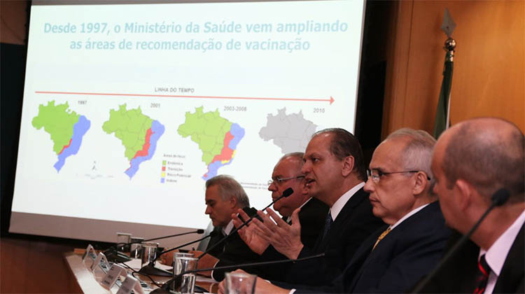 VacinaÃ§Ã£o contra febre amarela serÃ¡ ampliada para todo o Brasil