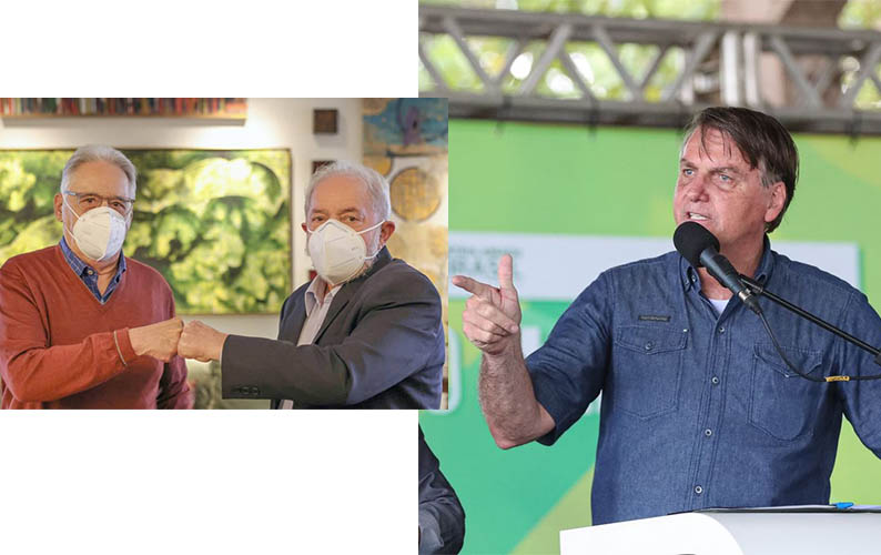 ApÃ³s Lula divulgar foto com FHC,  Bolsonaro fala em chapa de 'ladrÃ£o' com 'vagabundo'