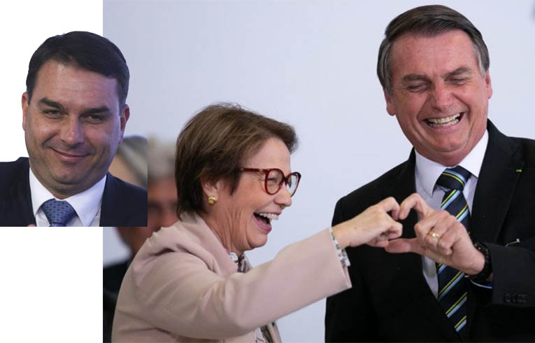 FlÃ¡vio Bolsonaro defende Tereza Cristina para vice na chapa do pai, diz O Globo