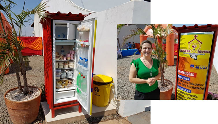 Grupo lanÃ§a 'geladeira solidÃ¡ria' para ajudar pessoas carentes em Campo Grande