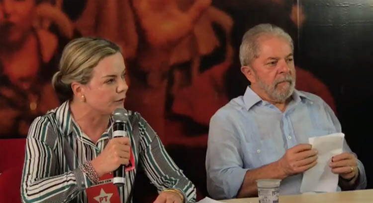 Um dia depois da condenaÃ§Ã£o no TRF4, PT lanÃ§a Lula Ã  PresidÃªncia da RepÃºblica