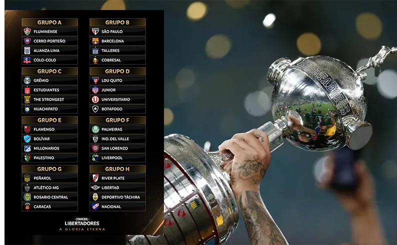Veja os grupos da Libertadores 2024