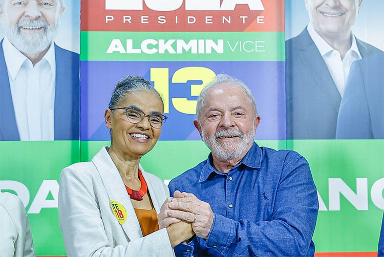Marina Silva declara apoio a Lula
