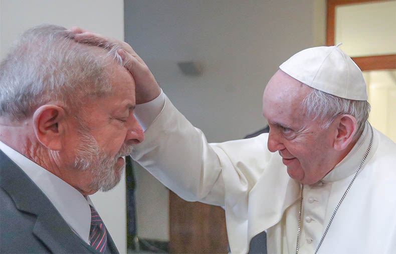 Papa Francisco recebe Lula no Vaticano