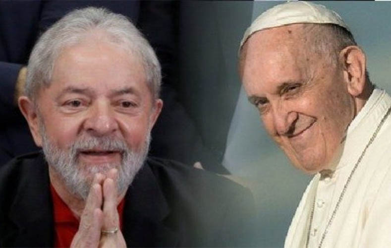 Lula divulga carta em que o papa Francisco diz que 'salvaÃ§Ã£o vencerÃ¡ a condenaÃ§Ã£o'
