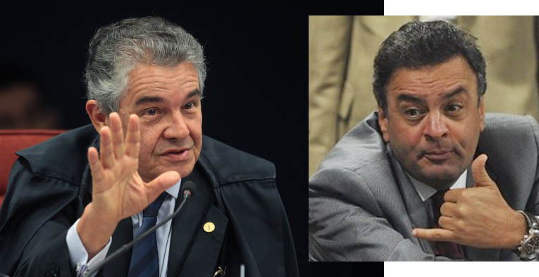 AÃ©cio pode voltar Ã s atividades de senador e falar com a irmÃ£, decide Marco AurÃ©lio