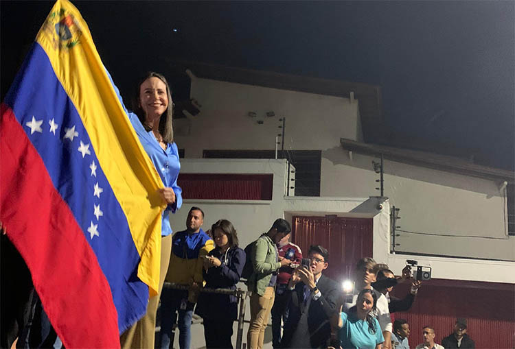 A vencedora das prÃ©vias na Venezuela