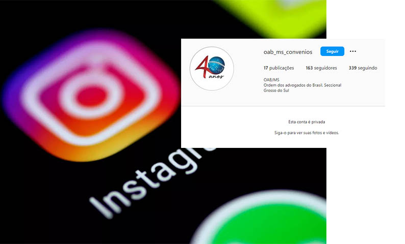 OAB-MS alerta sobre perfil falso no Instagram