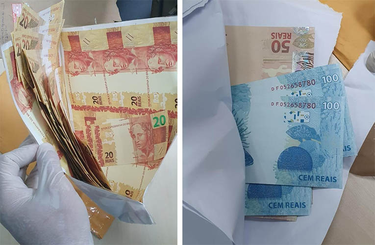 PF faz segunda apreensÃ£o de dinheiro falso recebido pelos Correios na regiÃ£o de Dourados