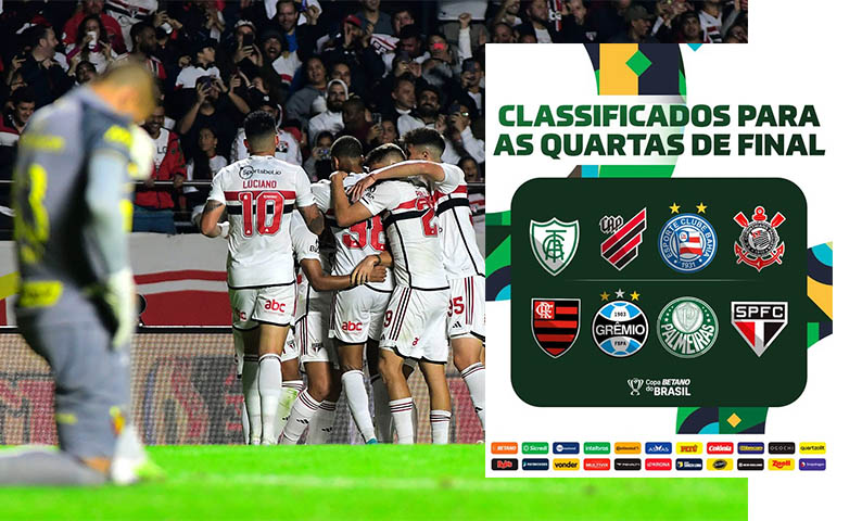 SÃ£o Paulo e Flamengo completam as oito vagas nas quartas de final da Copa do Brasil