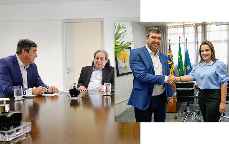 Riedel visita prefeita de Campo Grande e presidente do Tribunal de Contas