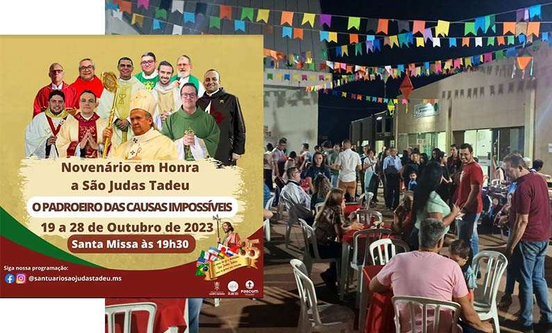 ParÃ³quia SÃ£o Judas Tadeu faz 35 anos em Campo Grande e une os povos em oraÃ§Ã£o