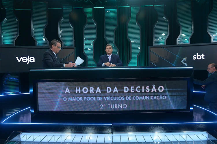 Sem Lula, debate no SBT vira entrevista com Bolsonaro e fica em 2Âº lugar na audiÃªncia