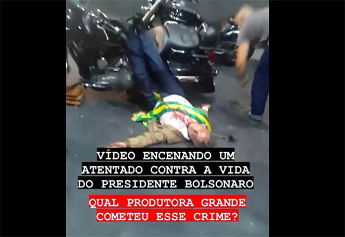 Ministro manda PF investigar vÃ­deo que simula atentado contra o presidente Bolsonaro