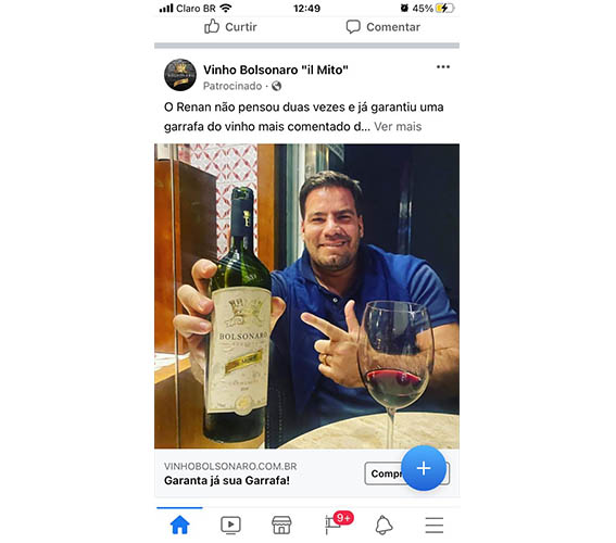O vinho do Renan